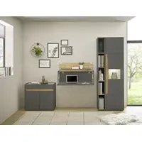Home Affaire Büromöbel-Set HOME AFFAIRE "CiTY/GiRON", grau (anthrazit), B:270cm