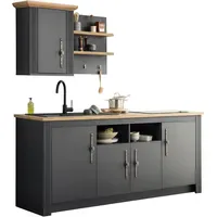 OTTO home Küche "KS-Westminster", grau (küche: grau, korpus: grau