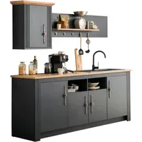 OTTO home Küche "KS-Westminster", grau (küche: grau, korpus: grau