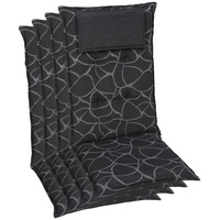 GO-DE Hochlehnerauflage GO-DE, grau (anthrazit), B:50cm H:7cm T:120cm, Baumwolle,
