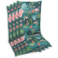 GO-DE Hochlehnerauflage GO-DE, Blau, B:50cm H:7cm T:120cm, Polyester, Baumwolle,