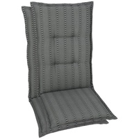 GO-DE Hochlehnerauflage GO-DE, grau (anthrazit), B:50cm H:7cm T:120cm, Baumwolle,