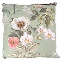 GO-DE Hockerauflage 50x7x50cm Floral (salbei), (22974300-0)