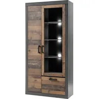 Home Affaire Vitrine »BROOKLYN« Höhe ca. 200 cm grau