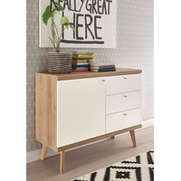 Andas Sideboard »Merle« Scandi Design, Breite 107 cm, weiß