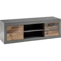 Home Affaire Brooklyn Lowboard 153 cm Grau Holzwerkstoff
