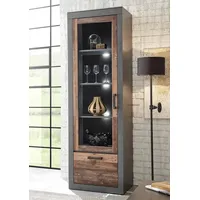 Home Affaire Vitrine »BROOKLYN« Höhe ca. 200 cm grau