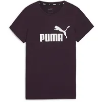 Puma Essentials Logo T-Shirt Damen 39 midnight plum S