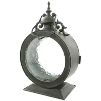 Frank-Flechtwaren Metall-Laterne Bullauge, - 220987