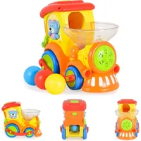 Moni Spielzeug Zug 958, Kugelbahn, 3 bunte Bälle, Musik-