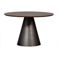 Woood »Maggie«, Esstisch metall/mangoholz schwarz Ø 120 cm