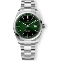 Gigandet Automatikuhr Edelstahl Saphirglas Silber Grün Evermatic - G200-005M