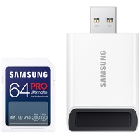 Samsung PRO Ultimate R200/W130 SDXC 64GB USB-Kit, UHS-I U3,