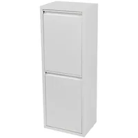 [en.casa] Sollentuna Metall 2x14 L Weiß