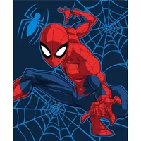 Aymax Spiderman Flauschdecke Schmusedecke Kuscheldecke 130 x 160 cm