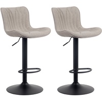 CLP 2er Set Barhocker Linus - Höhenverstellbare Barstühle -