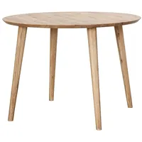 Lomadox Esstisch rund, 105cm Durchmesser, Wildeiche massiv geölt, TARVA-69