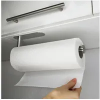 VonBueren Küchenrollenhalter ohne Bohren | Farbe: silber | Rollenhalter