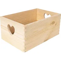 Creative Deco Große Holzkiste Obstkiste Korb | 30x20x13cm (+/-1cm)