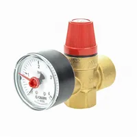 CALEFFI Membran-Sicherheitsventil 2,5 bar mit Manometer 1/2 Zoll (Eingang)