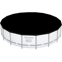 BESTWAY PVC-Abdeckplane Ø 555 cm, schwarz, rund