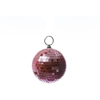 Satisfire Spiegelkugel 10cm rosa Discokugel Mirrorball Party Disko Deko