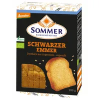 Sommer Schwarzer Emmer Zwieback ungesüßt, demeter