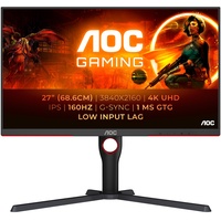 AOC U27G3X/BK (3840 x 2160 Pixel, 27 Monitor, Schwarz,