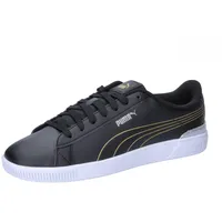 Puma Vikky v3 METALLIC Shine Sneaker Black Gold weiß