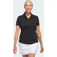 Adidas Solid Performance Short Sleeve Poloshirt Black S