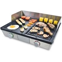 Solis Tischgrill, 2 Heizsystemen, 2200 W, spülmaschienenfeste Grillplatte