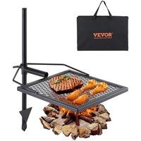 Vevor Campinggrill 405 x 405 mm, Holzkohlegrill Tragbarer Grillrost