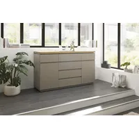 Möbel Kraft Sideboard - grau ¦ Maße (cm): B: