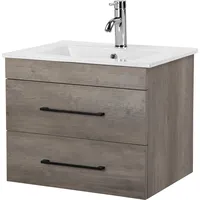 WELLTIME Waschtisch »Florenz Badschrank Badmöbel inkl. Waschbecken«,... Waschplatz mit