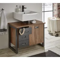 Home Affaire Waschbeckenunterschrank »Detroit, Waschtisch mit Apothekergriff, Badschrank im