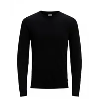 JACK & JONES Dünner Langarm Strickpullover Rundhals Basic Sweater