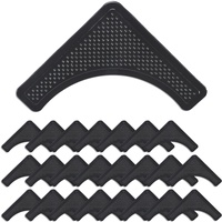 Relaxdays Teppich Antirutsch Pads, 24er Set, rutschfeste Teppicheckenhalter, für