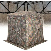 Goplus Jagdzelt, Camouflage Tarnzelt für 3 Personen, tragbares Pop-up-Zelt
