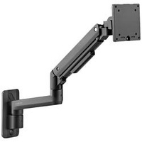 Logilink BP0169 (Wand, 49"), Monitor Halterung, Schwarz Drehbar, Höhenverstellbar,
