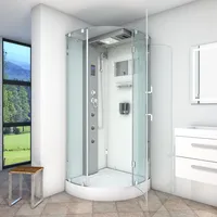 AcquaVapore D37-20R0-EC Dusche Duschtempel Komplett Duschkabine 100x100 mit 2K