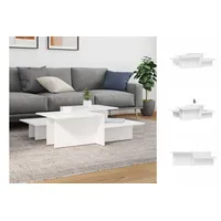 VidaXL Couchtische 2 Stk. Weiß Holzwerkstoff