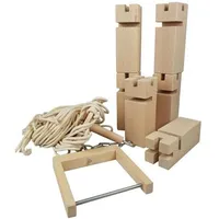 GoKi Fröbelturm aus Holz, Koordinationsspiel Holzturm Gemeinschaftsspiel