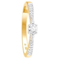 FIRETTI Diamantring »Schmuck Geschenk Gold 585 Damenring Goldring Diamant«,