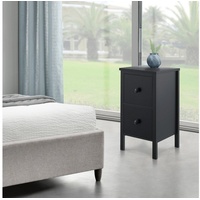 [en.casa] Beistelltisch Urjala 52x27x25 cm Schwarz
