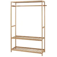 [en.casa] Herøy Garderobenständer 165x100x35cm beige