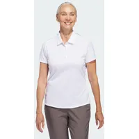 Adidas Solid Performance Short Sleeve Poloshirt White M