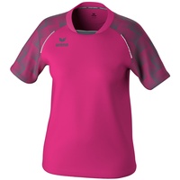 Erima Evo Star Kurzarm-T-Shirt Pink Glo / Slate Grey