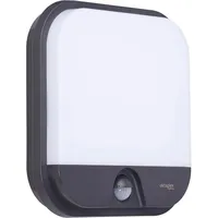 Oktaplex lighting Oktaplex Aussenlampe mit Bewegungsmelder IP54 Außenwandleuchte 19,5W