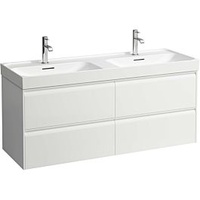 Laufen MEDA Waschtischunterbau, 4 Schubladen, weiß matt