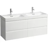 Laufen MEDA Waschtischunterbau, 4 Schubladen, weiß matt